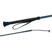 FLECK Gerte, Nylongespinst, Soft-Wickelgriff, Leder-Handlasche
