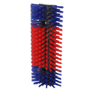 KERBL Halbrunde Kratzbürste blau-rot