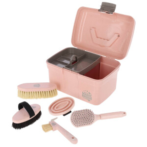 KERBL MagicBrush Putzbox Waterlily pastell-rosa gefüllt
